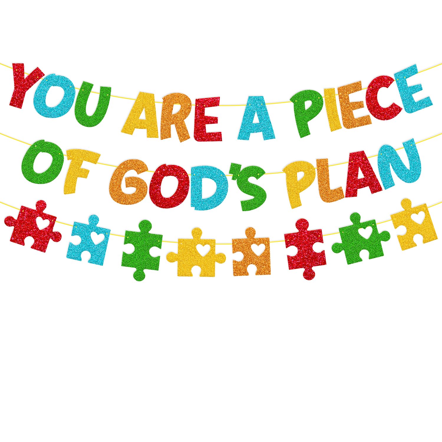 Sunday School Banner You are a Piece of Gods Plan Banner Christian Classroom Backdrop Kid’s Religious Bible Verse Bulletin Board Decor