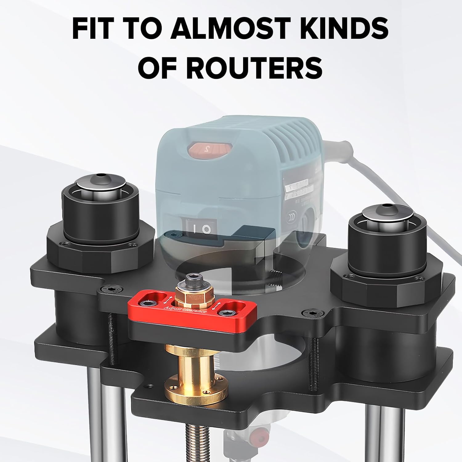 Router Lift, Precision Router Table Lift System, Durable Router Table Insert Plate, Router Lifts for Woodworking for 65mm Diameter Motors