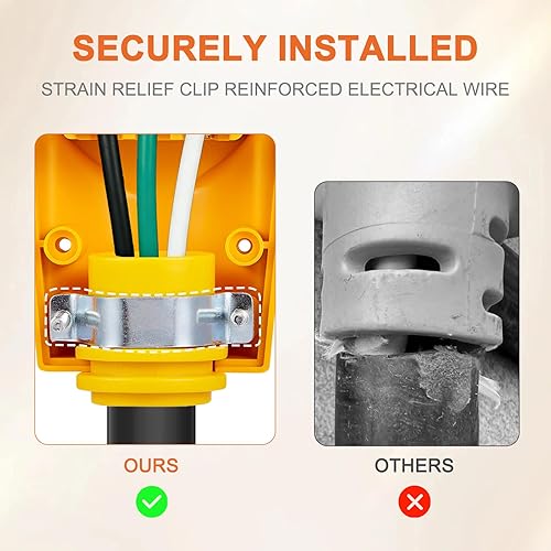 Miniatura 5 de Enchufe NEMA 6-50P6-30P, 50 Amp 3 clavijas 125250 voltios, enchufe macho de alimentación universal resistente con diseño de fácil desenchufe,