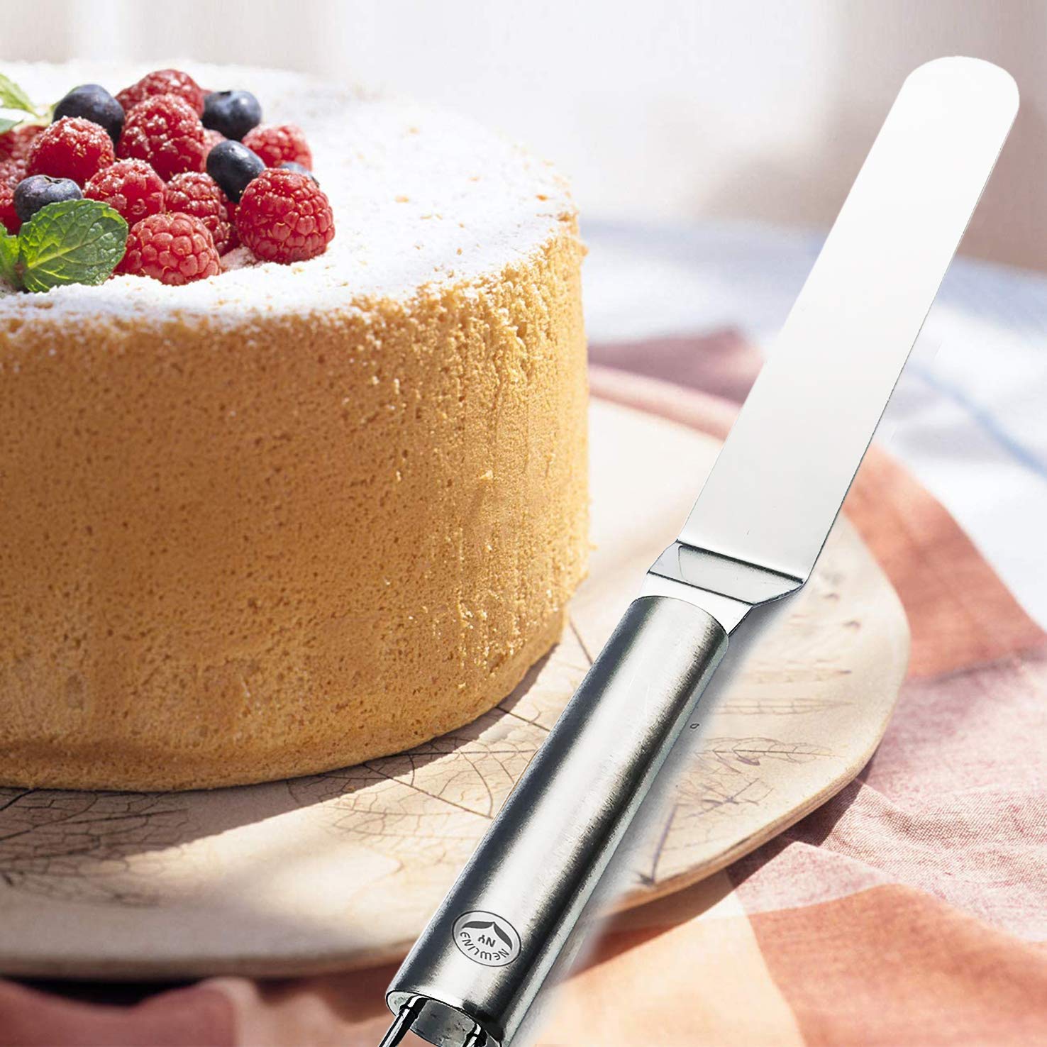 Zestaw 4 szpatułek ze stali nierdzewnej Professional Baker's - Ostrza przesunięte o 6"8" 10" i 12" dla lepszej dekoracji glazury