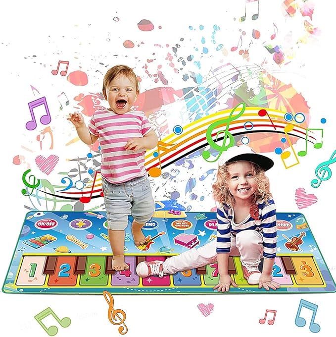 PATPAT® Musical Mat for Kids, Musical Mat Piano Keyboard Play Mat Floor