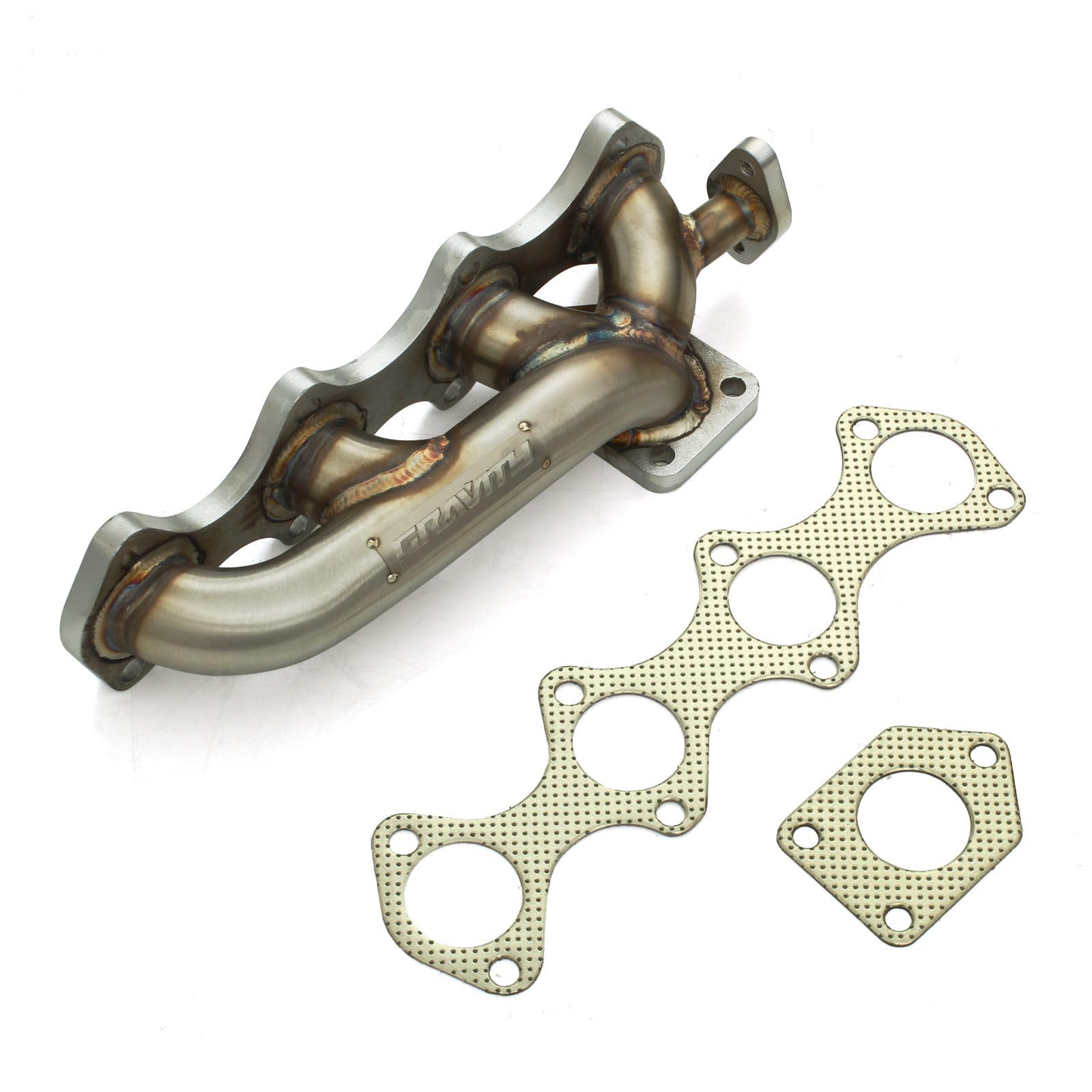 Sistema di scarico collettore di scarico da 4,4 cm, compatibile con BMW E90 Serie 3 320d 2.0l 2007-2011 berlina modelli berlina in acciaio inox prestazioni scarico aggiornamento