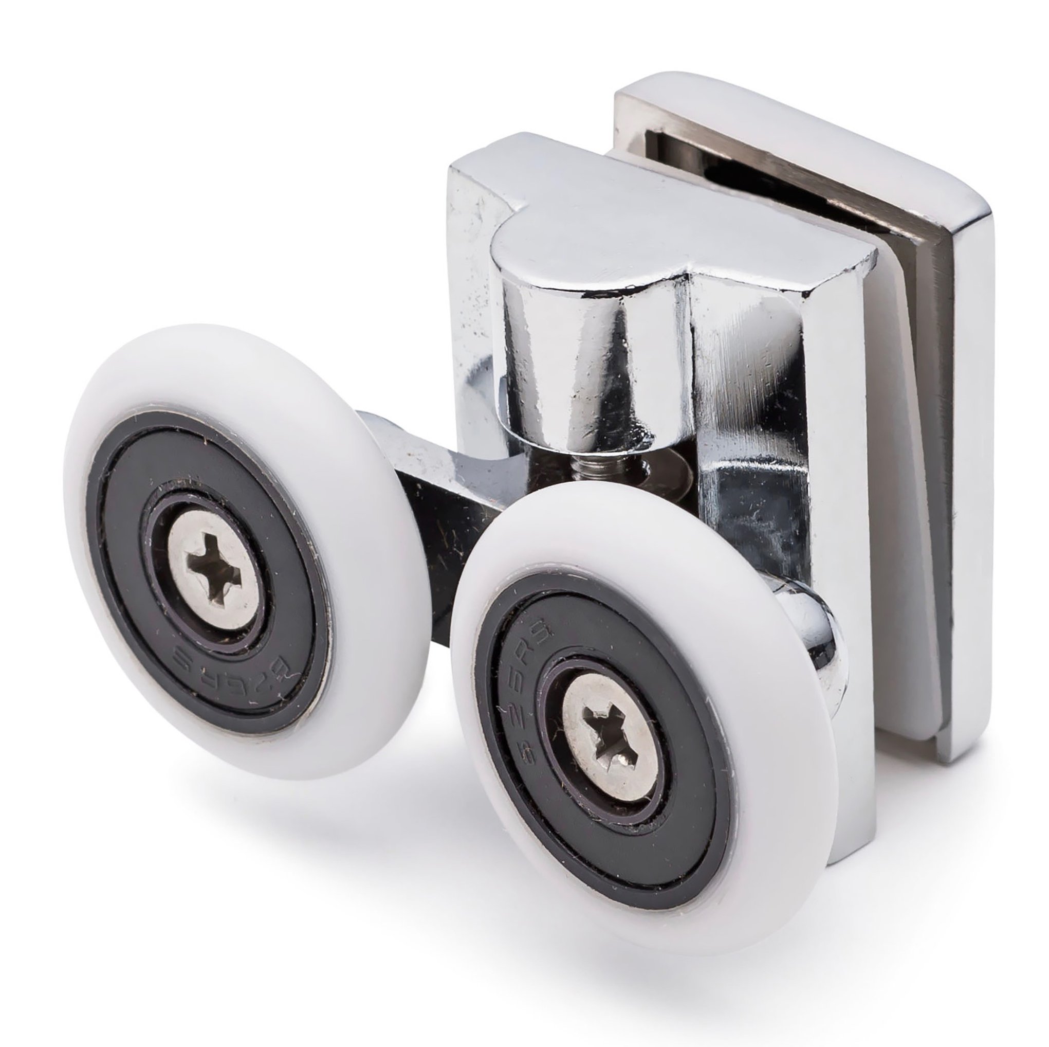 Rouleaux de porte de douche doubles 26 mm alliage zinc pour changer galet cabine usé