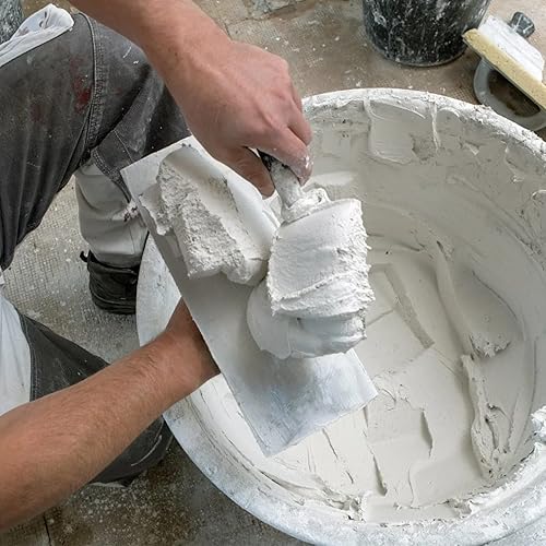 Miniatura 7 de SEUNMUK Juego de paletas de acabado de acero inoxidable, paleta plana para paneles de yeso con mango de madera, 6 piezas incluye 16 x 4 pulgadas, 12