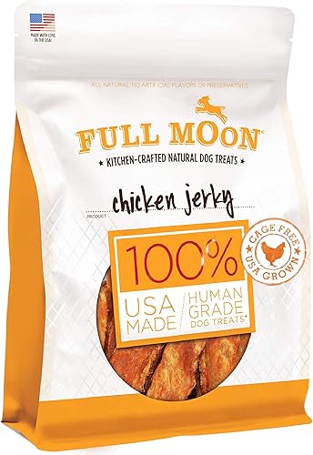 Miniatura 5 de Full Moon - Cecina de pollo para perros saludable, natural y de grado humano, sin granos, hecha en EE. UU., 1.5 libras (Paquete de 1)