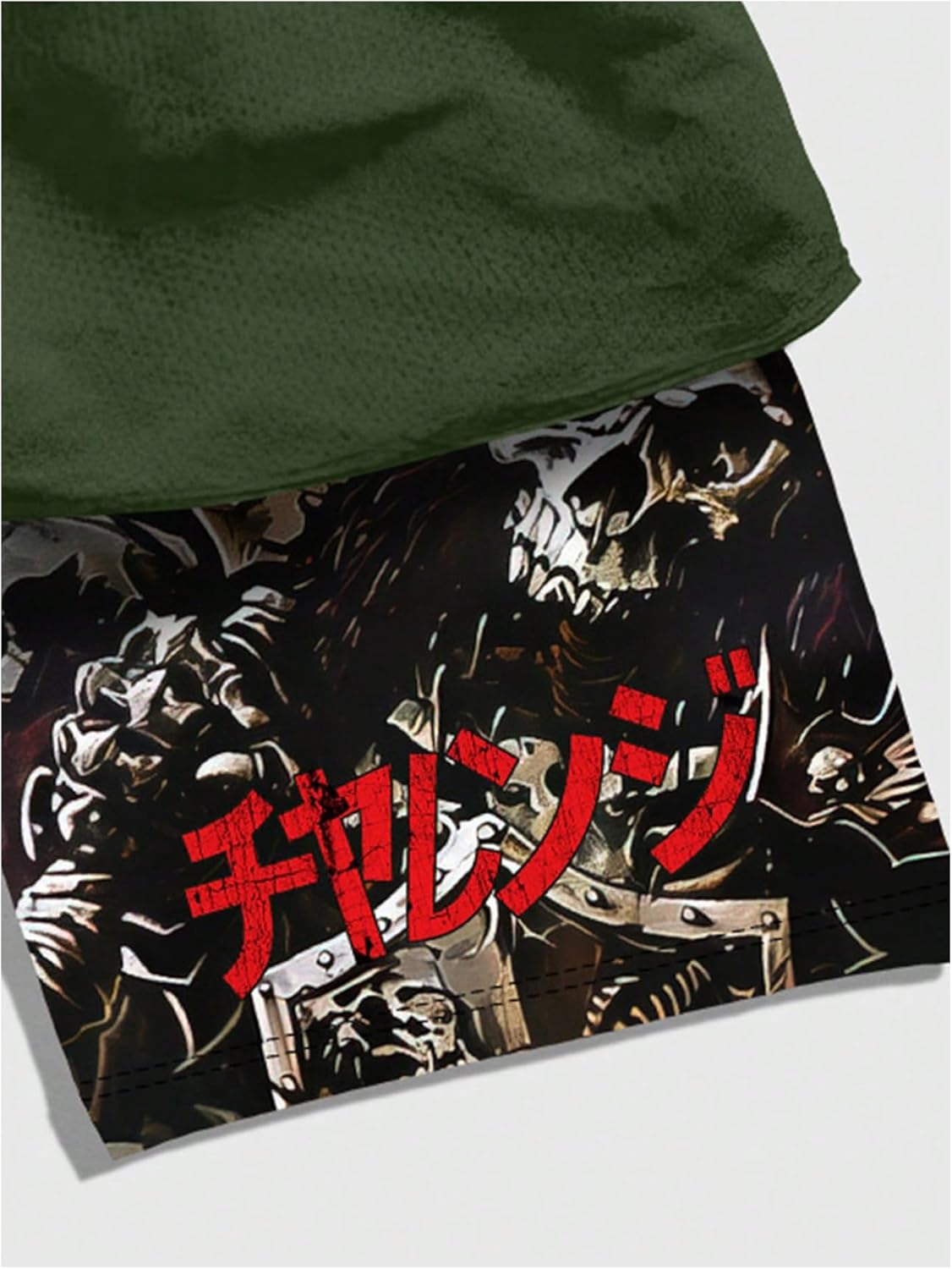 WDIRARA Men's 2 in 1 Shorts Graphic Letter Print Drawstring Workout Running Gym Shorts with Pockets - Image 2