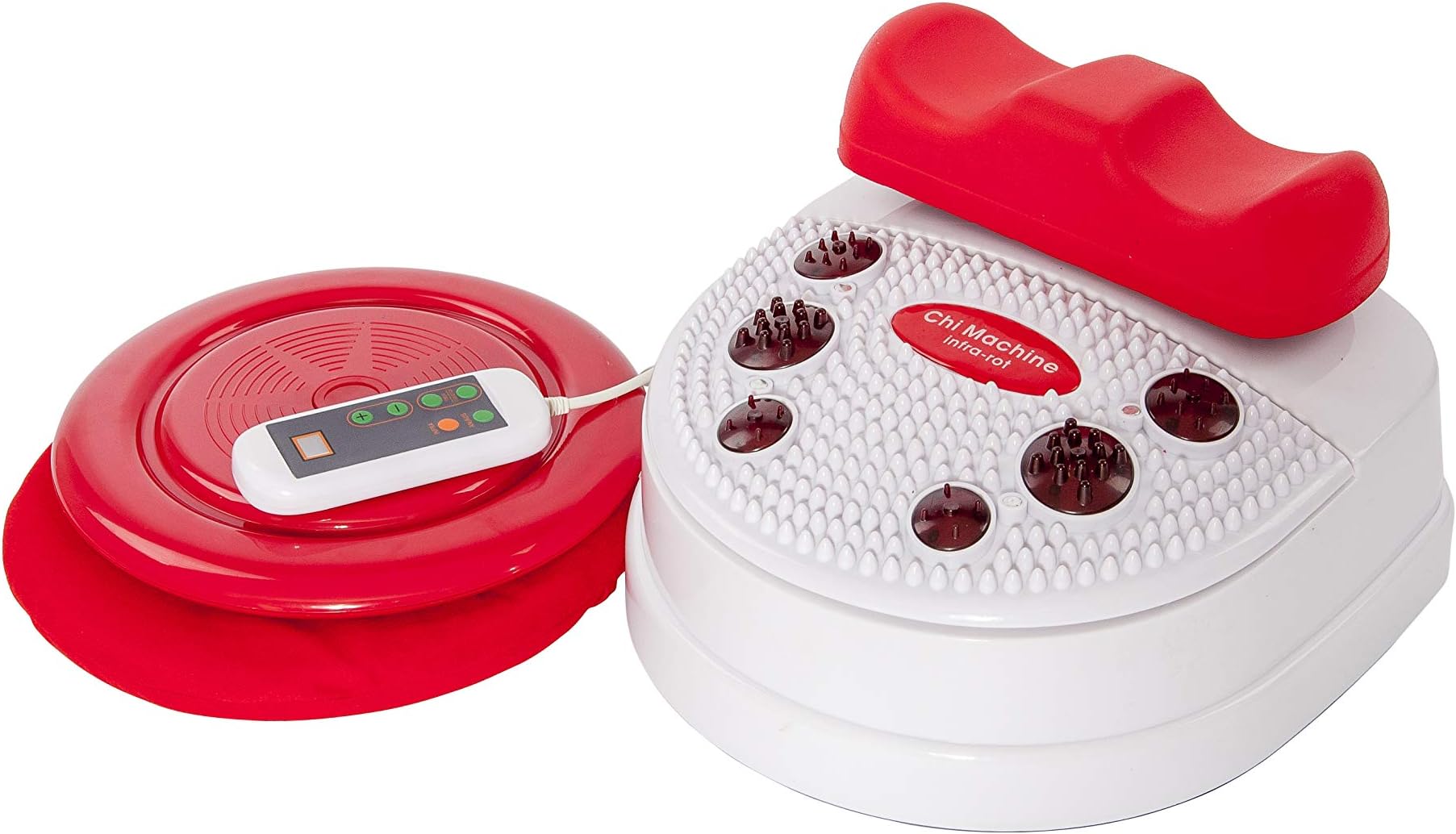 chi-enterprise Vitalstar Infrared Chi-Massage Device I Relaxing 10 Steps I Infrared Foot-Reflex-Zone-Massage I Vitalising Chi-Machine incl. Timer, Remote Control a. Twister (Turntable)