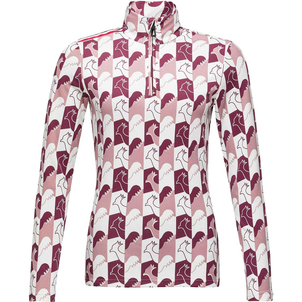 Rossignol Palmares 1/2 Zip Medium Layer, Women, womens, RLIWL06, Bordeaux, XL
