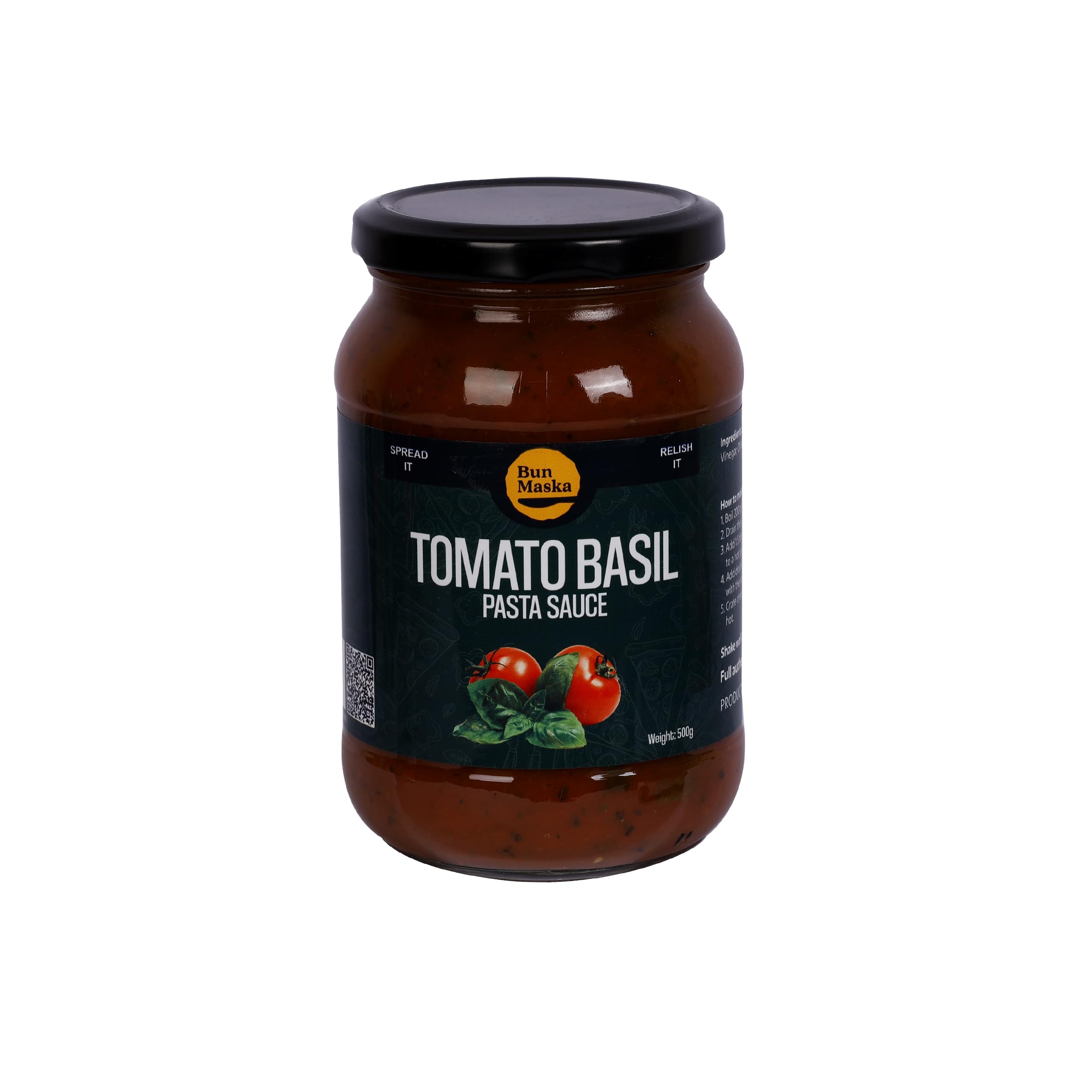 Bun Maska Tomato & Basil Sauce | Made with Fresh Tomatoes | Perfect for Pizza and Pasta | Taste like Homemade | No Artificial Preservatives | Ready to Eat | Healthy | MSG Free (500 g) (B09X77475G) Amazon Price History, Amazon Price Tracker