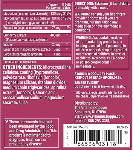 Miniatura 4 de Multivitamínico diario para mujeres (180 tabletas) por The Vitamin Shoppe