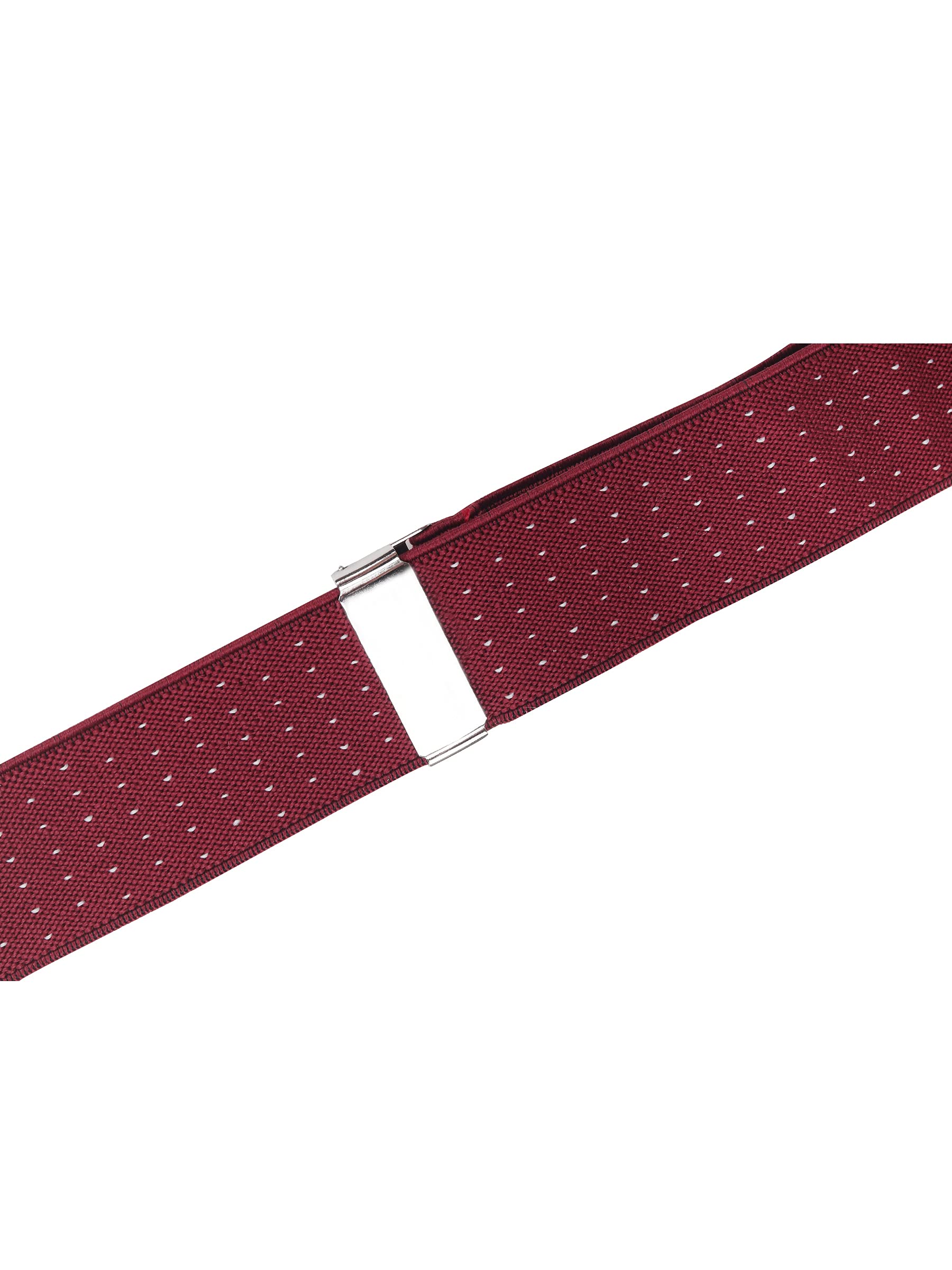 Hombre Tirantes Pajaritas Set 2 WAY TO WEAR 6 Cuero Ojal 3 Clips Y-forma 3.5cm Ancho Extendido Tirantes para Altura 160-200cm