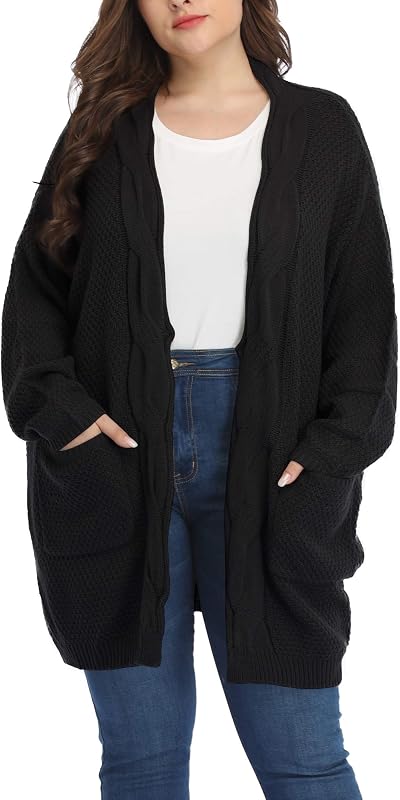 Shiaili Chunky Plus Size Sweaters for Women Oversized Long Cardigans