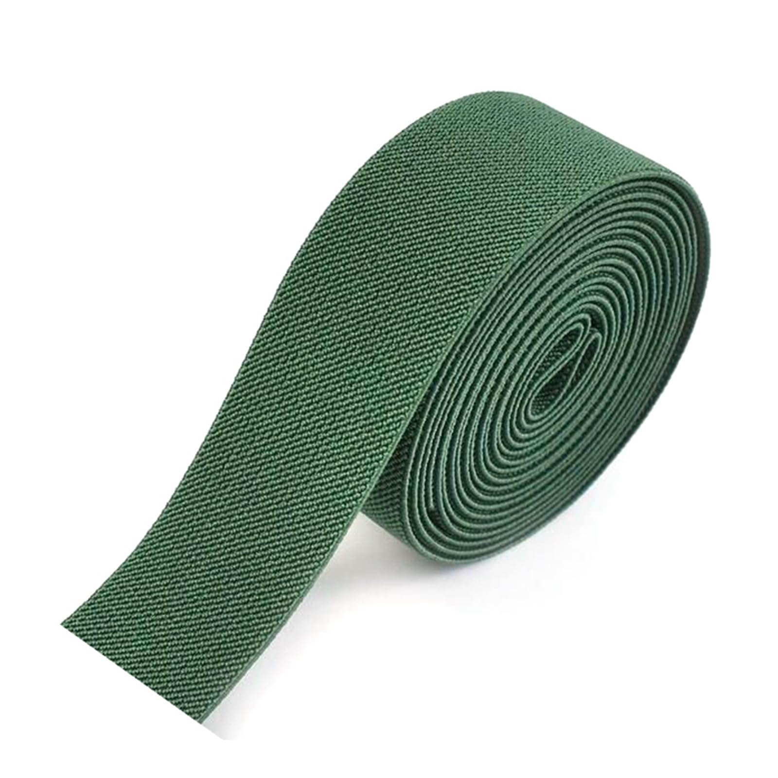 Fasce Elastiche Larghe e Piatte 5 Metri di fettuccia di Nylon Colorata da 10 a 50 mm, for Abbigliamento, Accessori for Cucire Fai da Te, Rosso, 10 mm(Green,10mm)