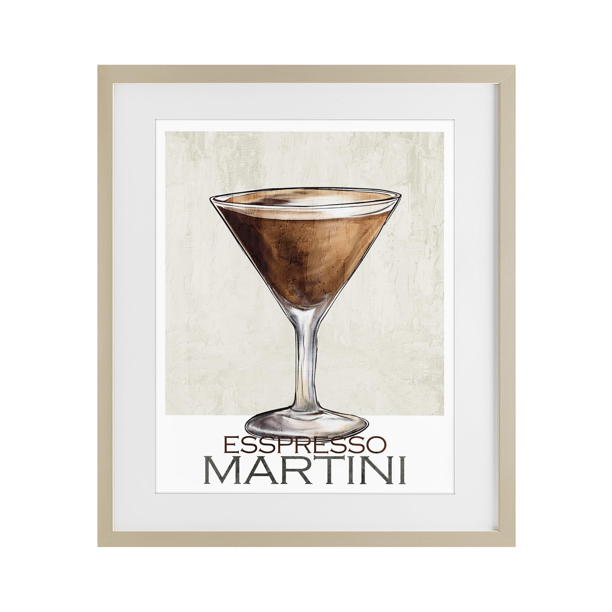 'Sophisticated Espresso Martini'| Framed Print Under Glass