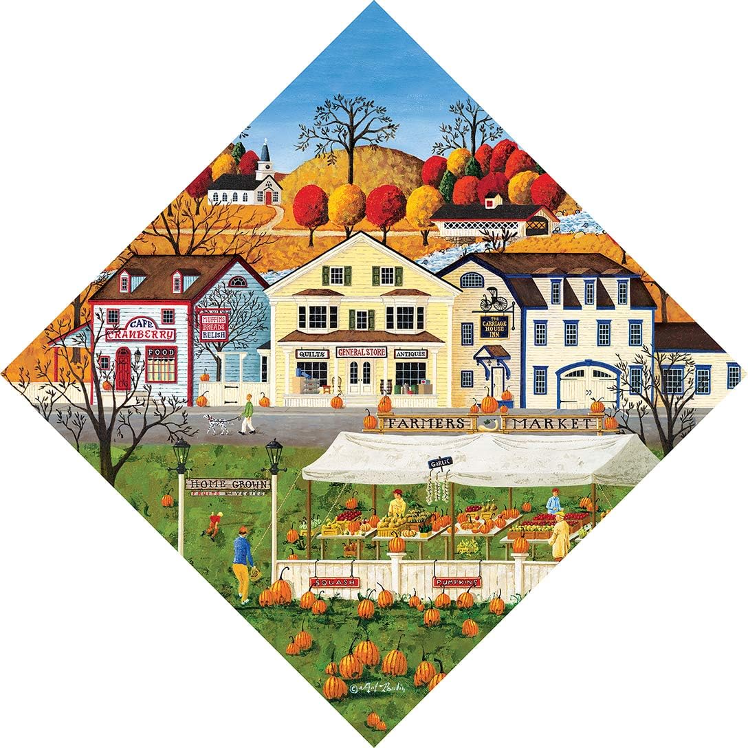 Masterpieces Diamond 500 Puzzles Collection - Farmer's Market 500 Piece Jigsaw Puzzle