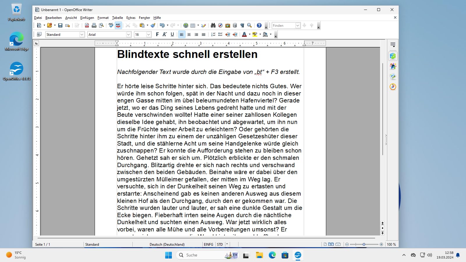Open Office 2024 Professional auf DVD - kompatibel mit Microsoft® Office® Word® und Excel® - für Windows 11/10/8/7