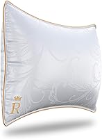 Vista 9 de Royal Therapy Juego de 2 almohadas tamaño Queen – Almohadas, almohada de dormir de lado – Almohada de plumón alternativa ajustable, almohadas