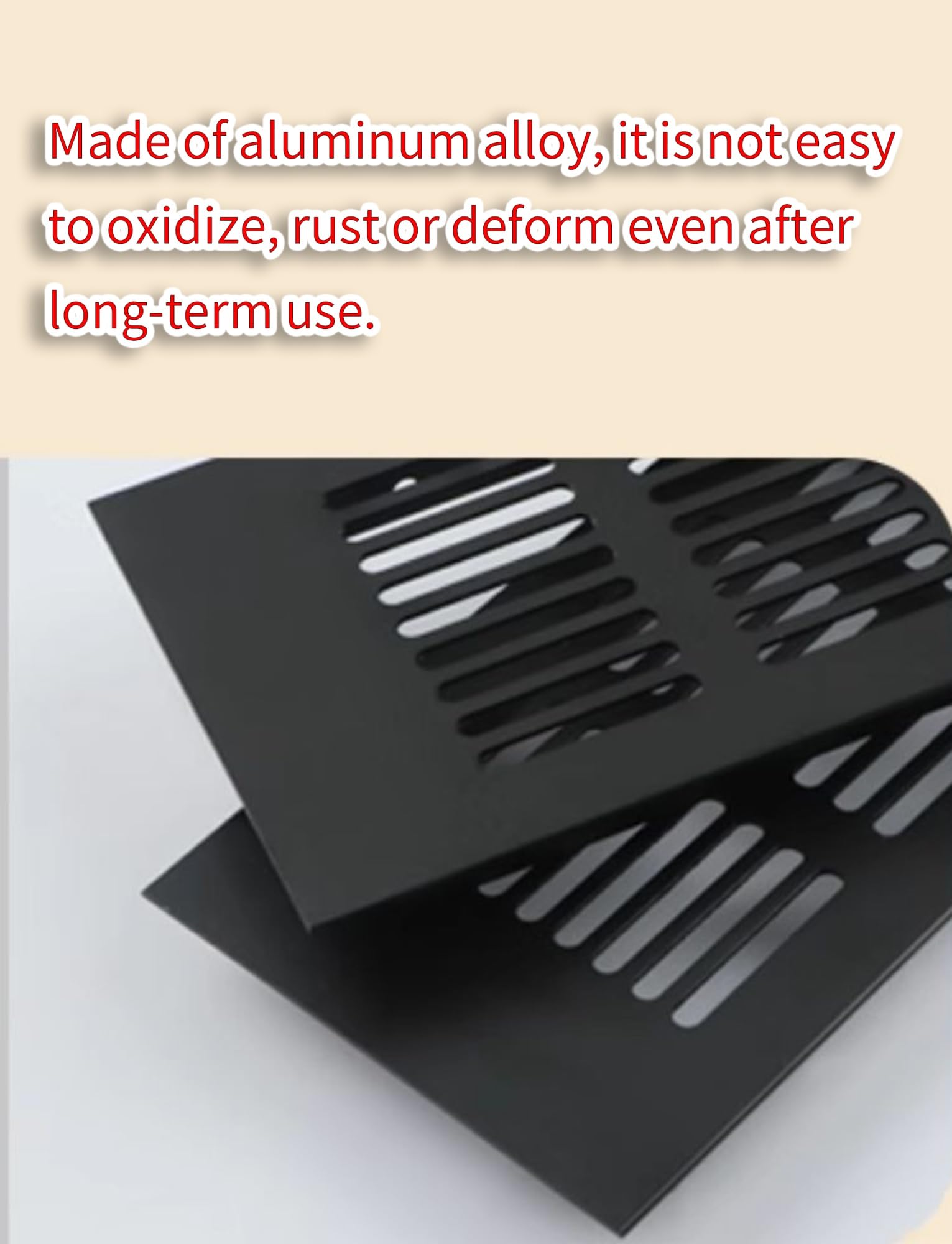 Pokrywa wentylacyjna kratki ze stopu aluminium do zlewu kuchennego, szafy, szafki i ścian - 80 x 80 mm