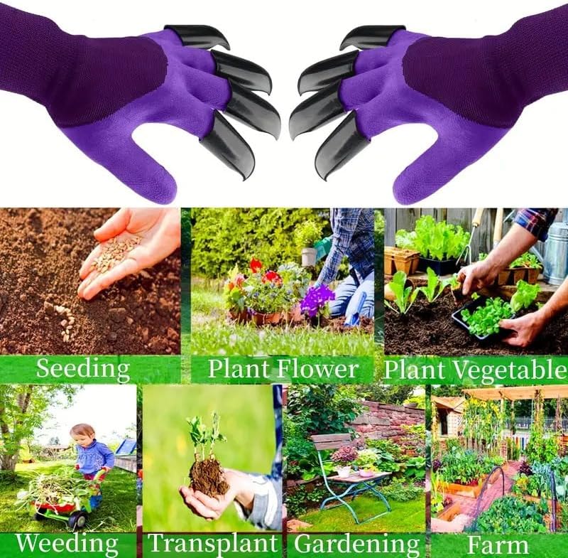 Horticultural planting and excavation gloves for safety protection, anti slip and wear-resistant gardening gloves