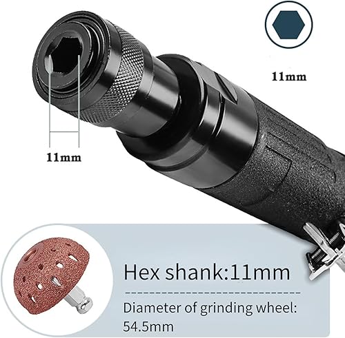 Miniatura 3 de Paquete de 2 ruedas neumáticas para pulir neumáticos, máquina pulidora de cabezal de molienda de baja velocidad para reparación de neumáticos de