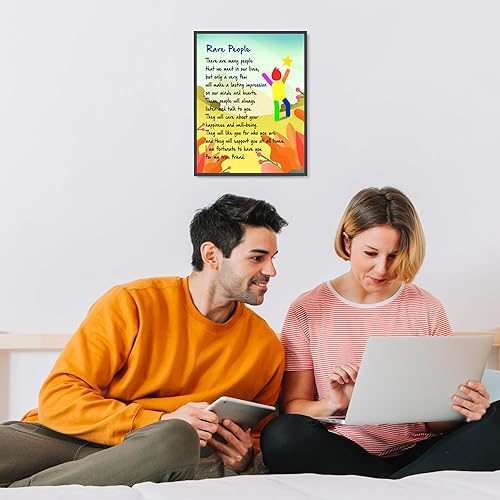 Miniatura 2 de Rare People – Inspirational Wall Art, This Modern Typographic Print Is Perfect Motivational Wall Art For Living Room Décor, Kids Wall Décor, Office