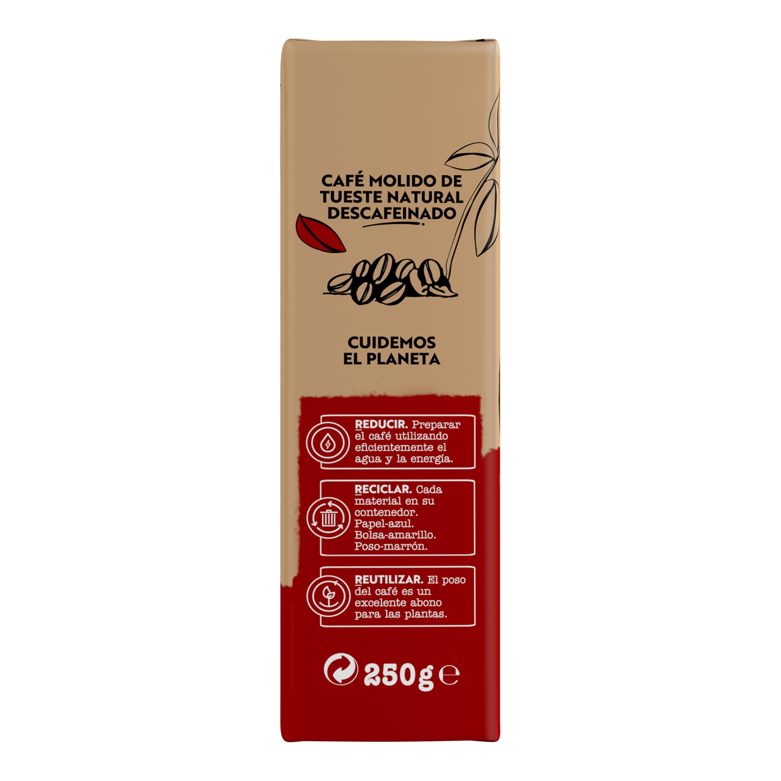 Bonka Entkoffeinierter gemahlener Kaffee, 250 g, 8 Packungen