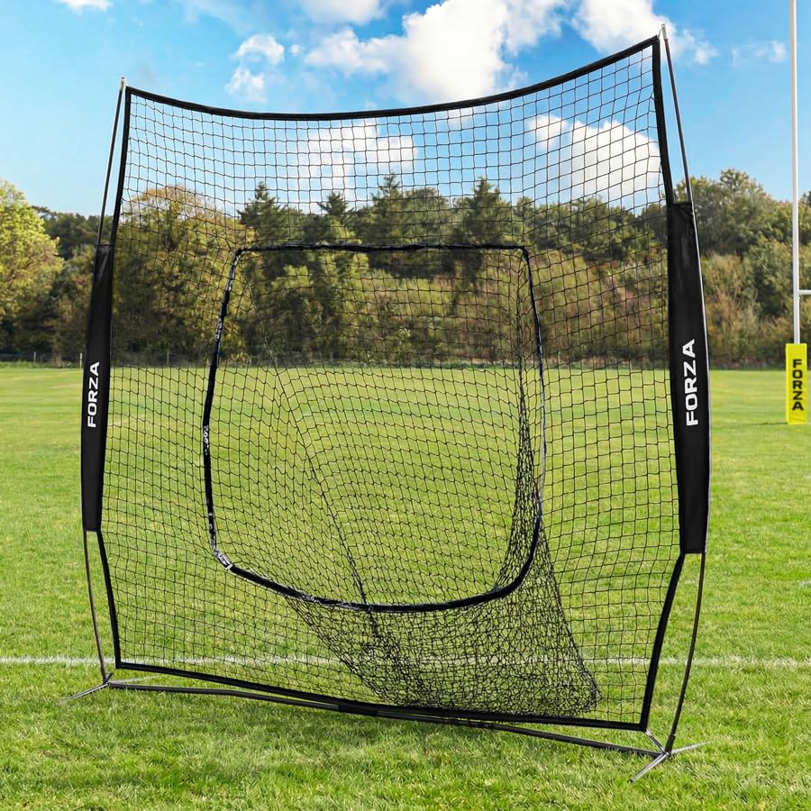 FORZA Siatka do przekazywania piłki do rugby – pomoc treningowa 2,1 m x 2,1 m