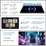 11 Inch Tablet Android 16 with Gemini AI, T615 Octa-Core, 32GB RAM + 128GB ROM /2TB TF, 16MP+8MP, 1920x1200 IPS HD 90Hz Display, 8000mAh with Fast Charging & OTG, Widevine L1, GPS(Gray)