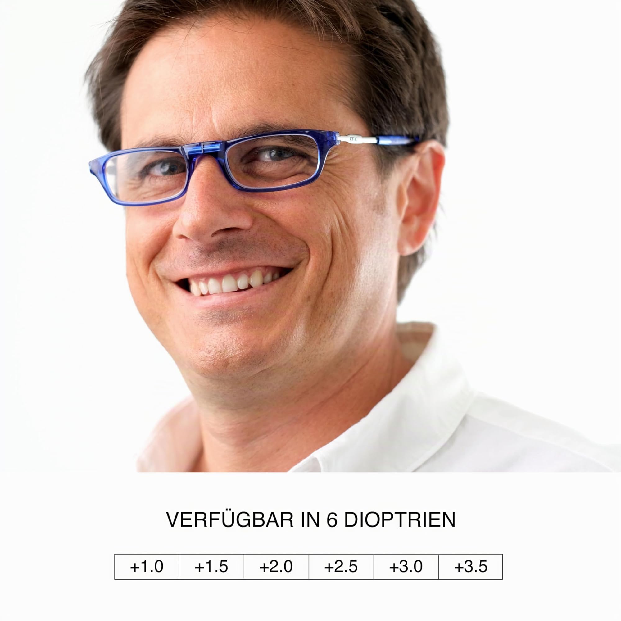 CliC Eyewear - Lesebrille - Mit flexiblen Magneten - Original CLASSIC - Lesebrille für Damen und Herren