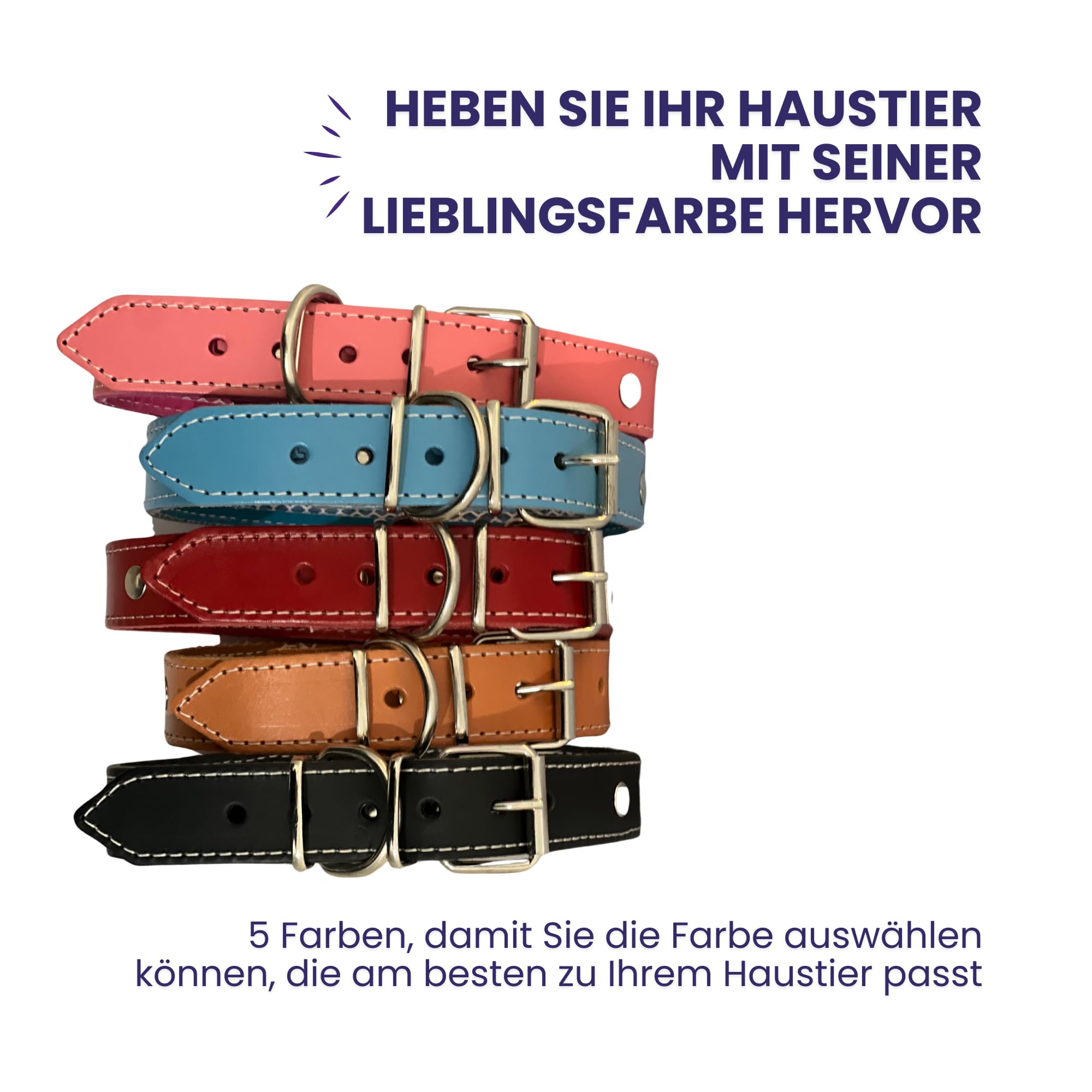 Hundehalsband Leder mit Schutznetz für Flohhalsband Hunde, Hundehalsband das schützt und die Lebensdauer des Zeckenhalsbands für Hunde verlänger