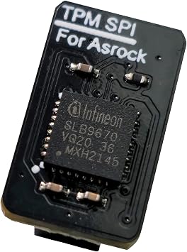 TPM 2.0 Module, 14-Pin SPI Interface with infineon SLB9670, Compatible with Asrock Motherboard