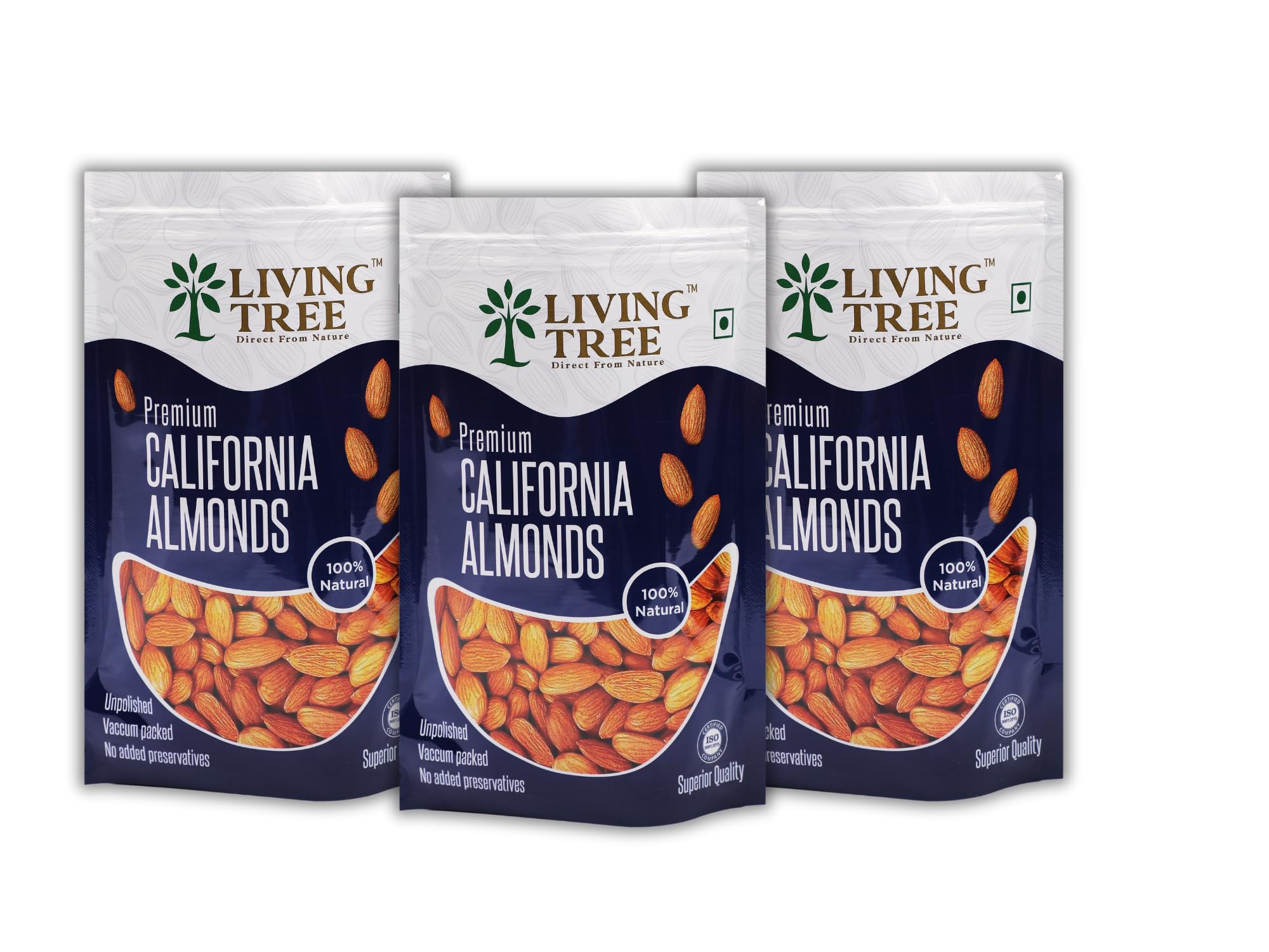 Living Tree Premium California Dried Almonds (Badam), 250Gm (Pack Of 3) (B0CYCJSFS9) Amazon Price History, Amazon Price Tracker