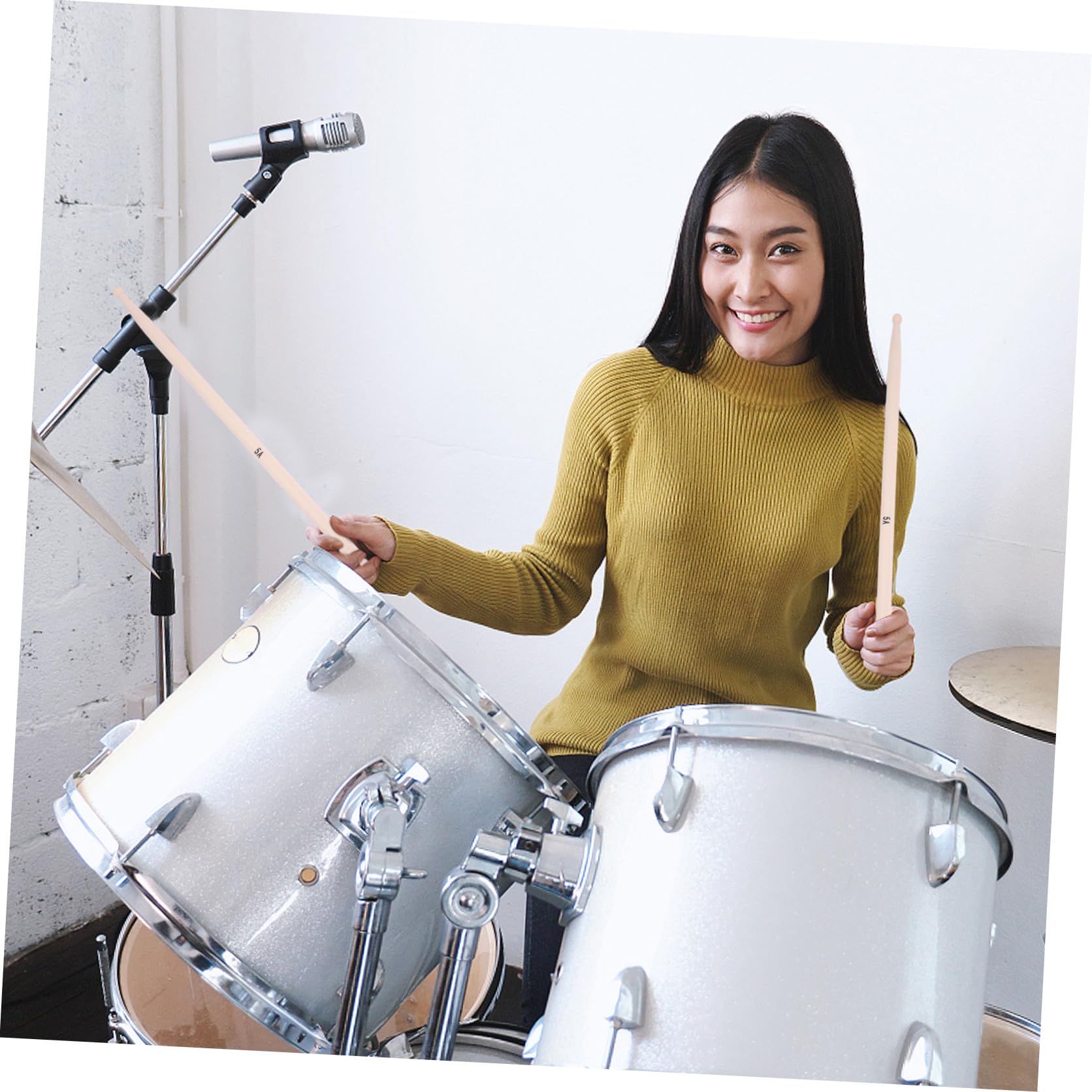 TOYANDONA 20pezzi Bacchette Per Batteria Legno Di Acero Strumenti Musicali Professionali Per Musicisti Di Bacchette Resistenti e Pratiche Per Principianti e Professionisti