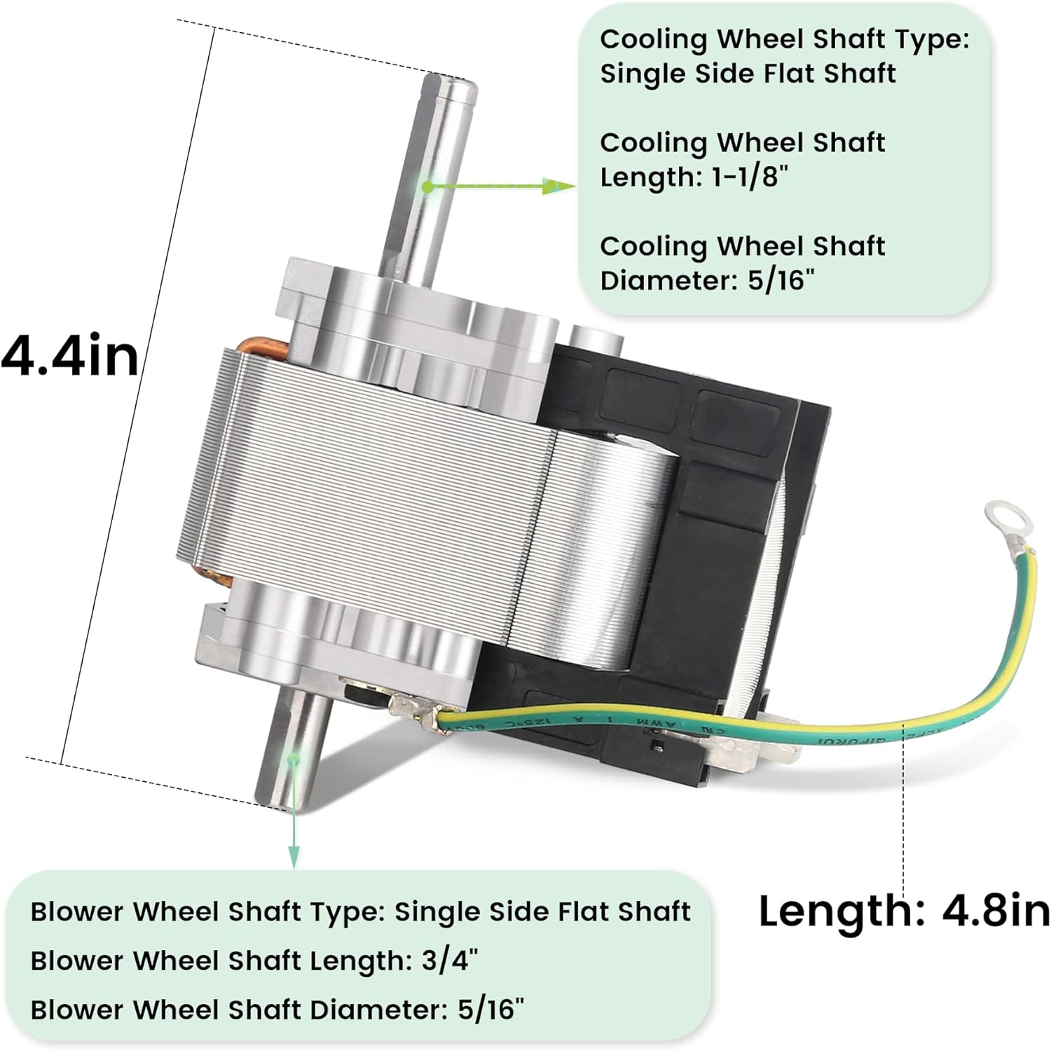 Draft Inducer Blower Motor for Carrier Bryant Payne Furnace Replacement Parts HC21ZS122 HC21ZE122A HC21ZE122 Exhaust Motor for Jakel Furnaces J238-112-112-11202AT
