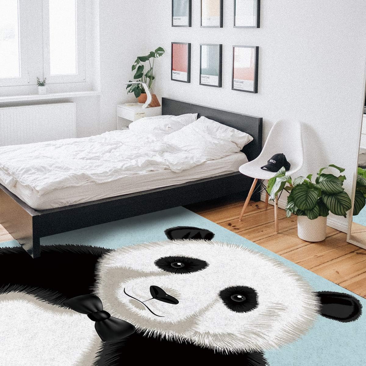 Amazon カーペット 動物テーマ 可愛い パンダ イラスト ラグ ラグマット じゅうたん 滑り止め付 防音 おしゃれ 床暖房 ホットカーペット対応 オールシーズン 折り畳み可能 雰囲気変わり 122x1cm ラグ カーペット オンライン通販