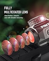 Vista 4 de PINTY Óptica de punto rojo reflex con múltiples retículas, visor táctico compacto para rifle con riel Picatinny, pistola, Airsoft