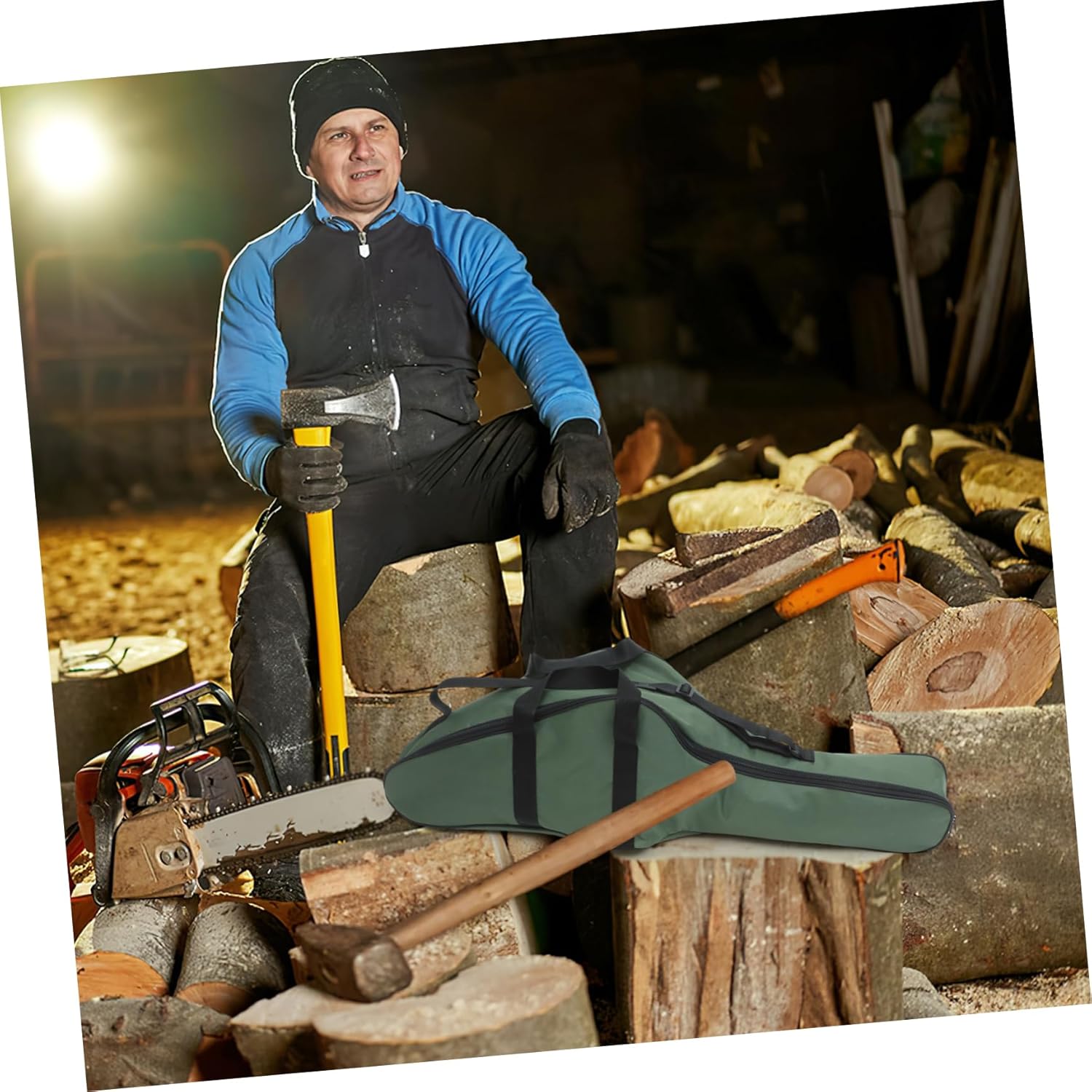 Capacity Chainsaw Carrier Bag Multi Use Pouch for Chainsaw Portable Handheld Design for Outdoor Operations Tool Storage Durable Canvas