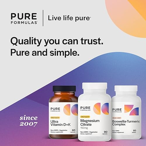 Miniatura 6 de PureFormulas Citrato de magnesio - Suplemento para dormir, salud cardíaca - Sin OMG - 90 cápsulas vegetarianas