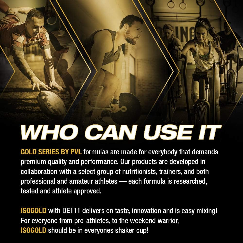 PVL ISO GOLD – Grass Fed - Premium Isolate 100% Whey Protein Powder 5 Lbs