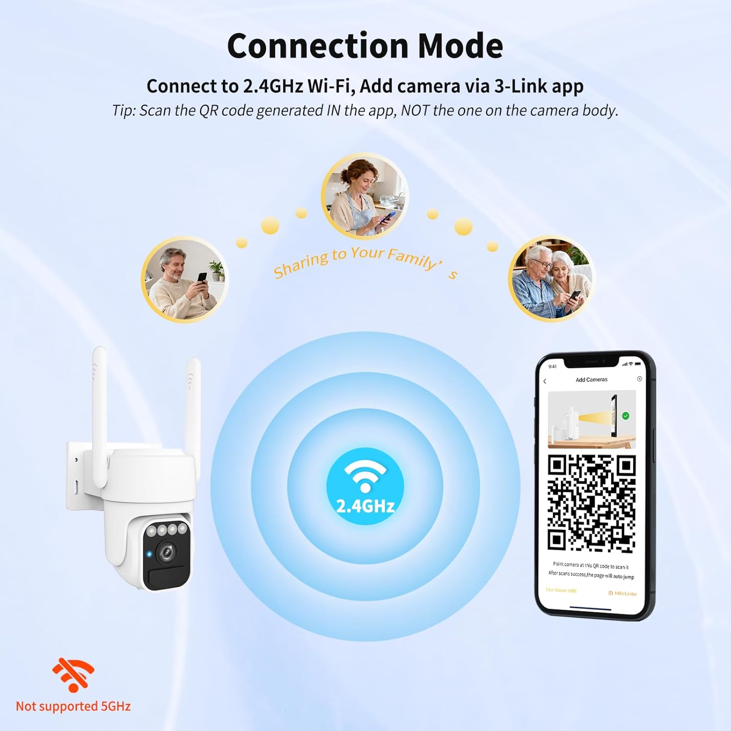 Solar Security Cameras Wireless Outdoor 2 Packs, Color Night Vision, SD/Cloud Storage, 2-Way Talk, 2.4GHz WiFi, IP65 Waterproof, 360° View - Image 8