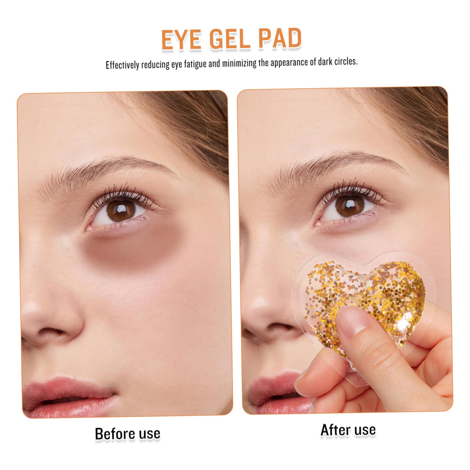 Healeved 12stücke Kühlende Augenpads Wiederverwendbare Herzform Gel-pads Für Müde Augen Gegen Augenringe Und Schwellungen Kühlend Und Für Pflege Und Erholung