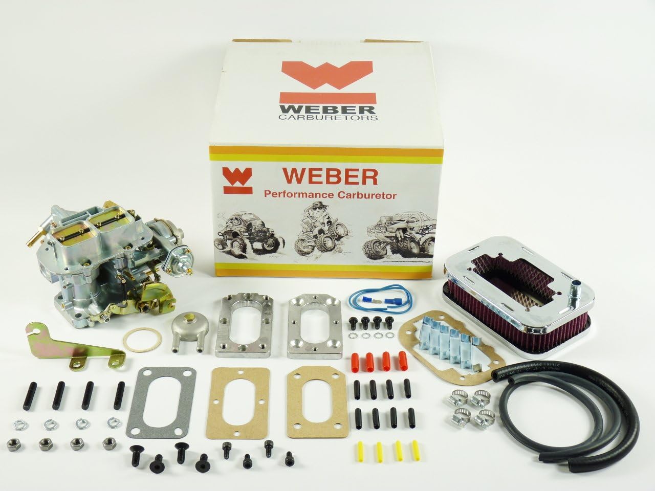 Weber Carburetor - 32/36 DGAV Suzuki Samurai with Air Filter K601W Carb Conve...