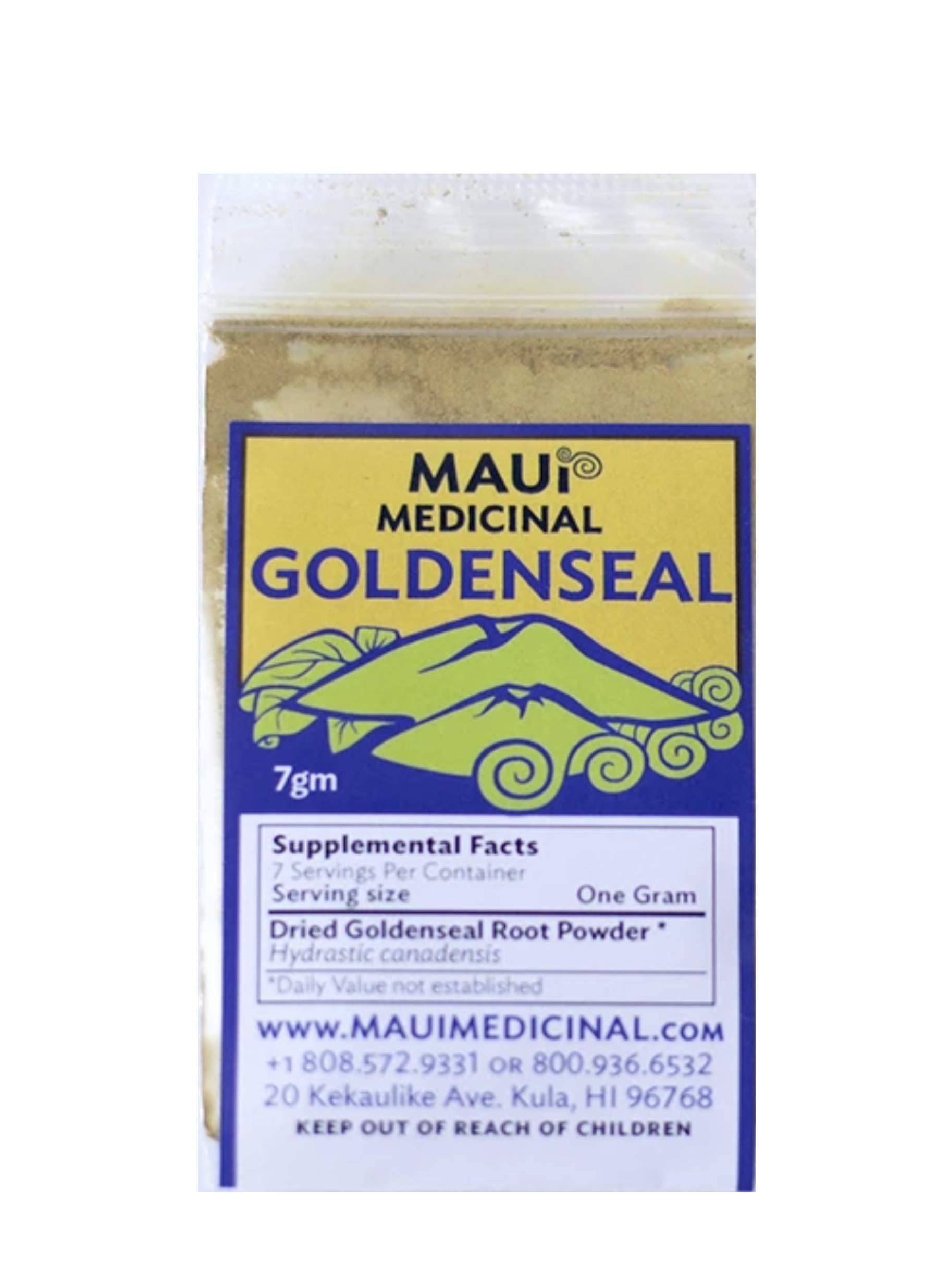 Goldenseal Root Powder 7gm = 1/4 oz. **USA Grown & Packaged**