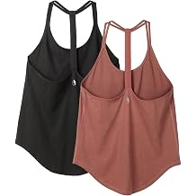 icyzone Workout Tank Tops for Women - Athletic Yoga Tops, T-Back Running Tank Top