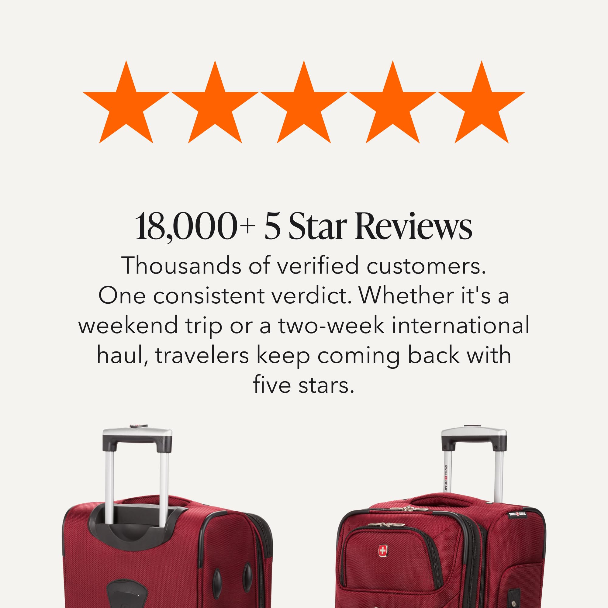 SWISSGEAR Sion Carry-On Spinner Luggage, Softside Expandable, Lightweight Suitcase, Burgundy, 22.75-Inch view 9