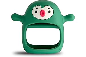 Smily Mia Penguin Never-Drop Teething Toy: Soothe Sore Gums for Happy Little Grinners