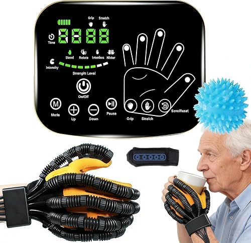 Salario Rehabilitation Robot Glove 8th-Gen | Stroke Hand Therapy Device with 4 Modes, Mirror Training & LED Touch Panel Salario Rehabilitation Robot Glove 8th-Gen | Stroke Hand Therapy Device with 4 Modes, Mirror Training & LED Touch Panel