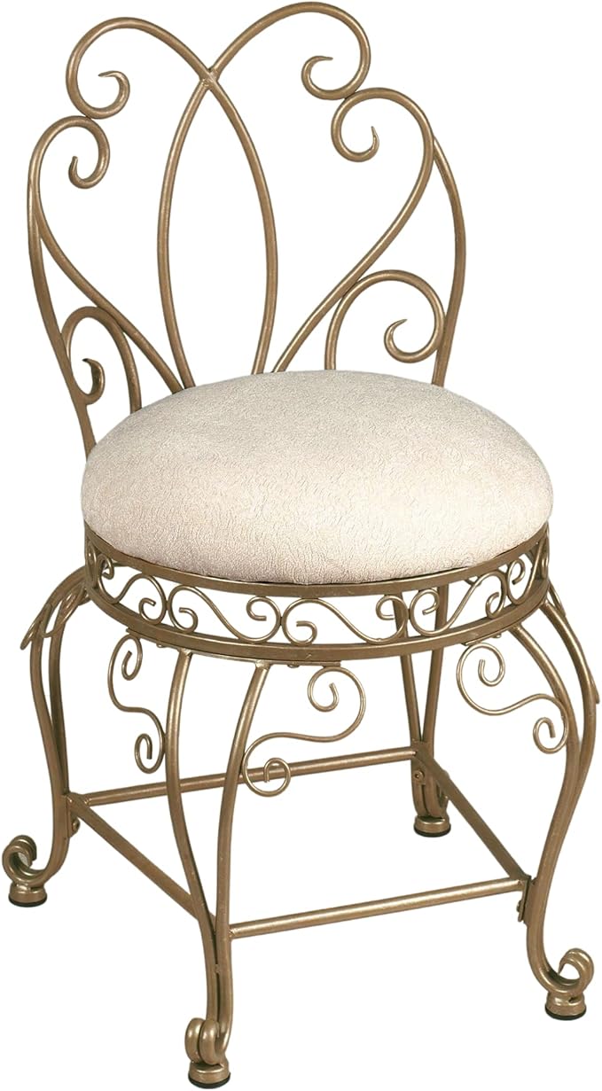 Amazon.com: Touch of Class Gianna Vanity Chair Venetian Gold - Made of ...
