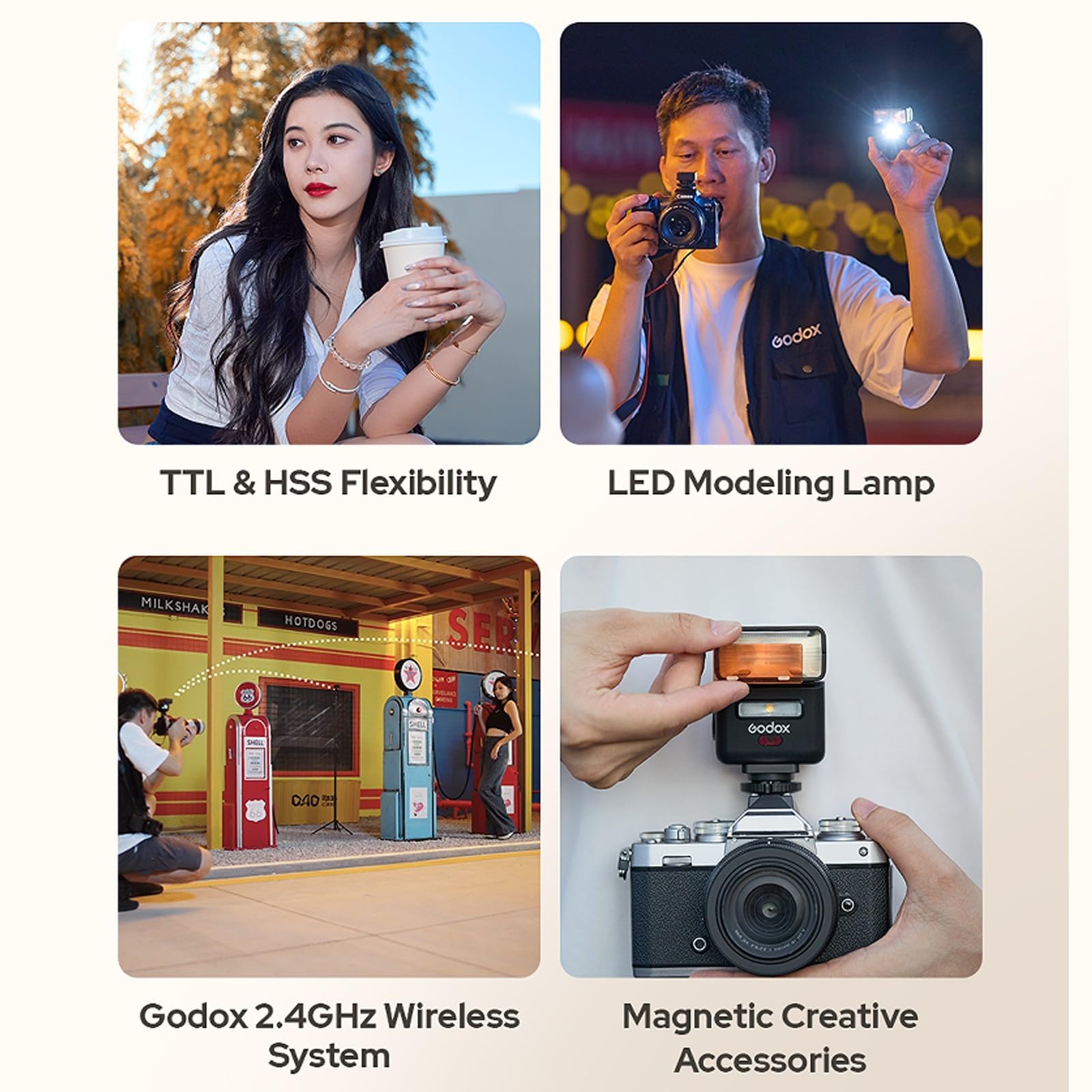Godox IT32 TTL + X5L Flash per fotocamere Leica, Speedlight con schermo touch, wireless 2.4G, HSS, GN18, tempo di ricarica 1,5 s, lampada pilota a LED, flash per Leica SL1, SL2, M10, Q2