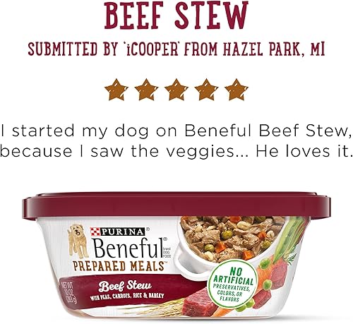 Miniatura 8 de Comidas preparadas Purina Beneful comida para perro paquete surtido 10onzas Tubo paquete de 8